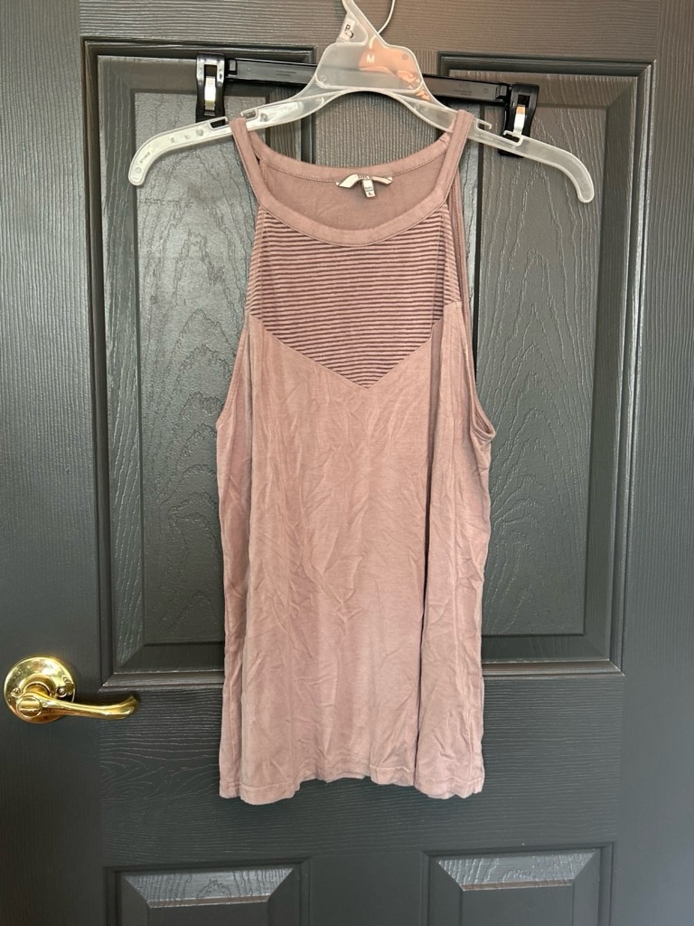 Women's BKE Mauve Rib-Detail Tank Top